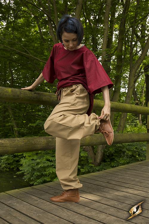 Sand-colored peasant trousers M 2