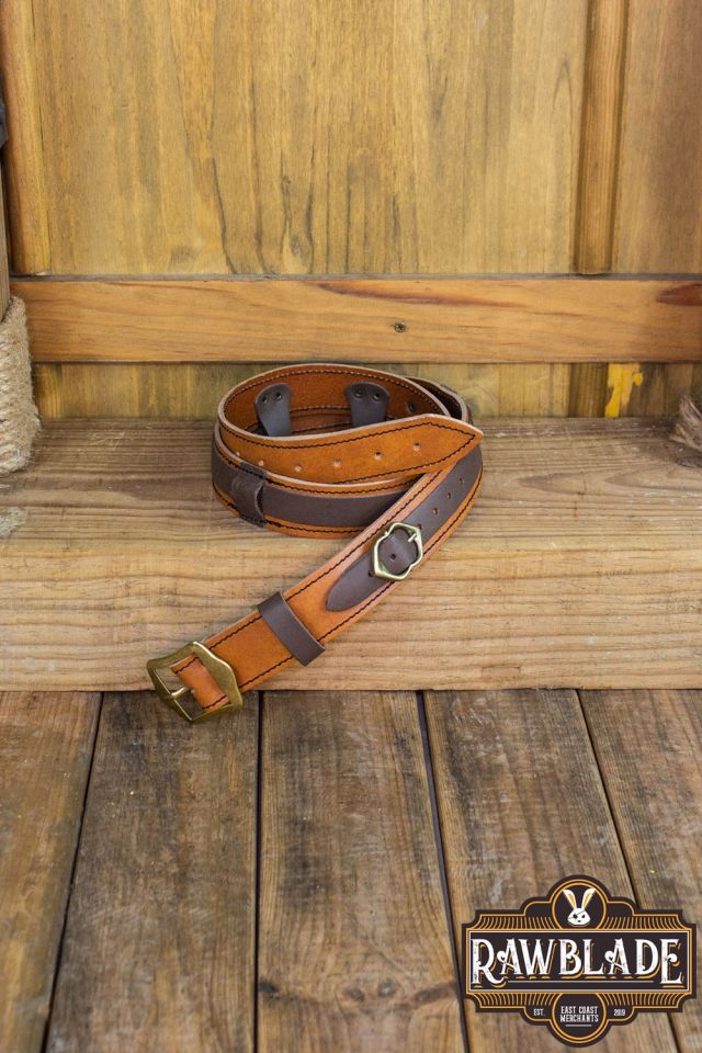 Leather belt Jenan brown 2