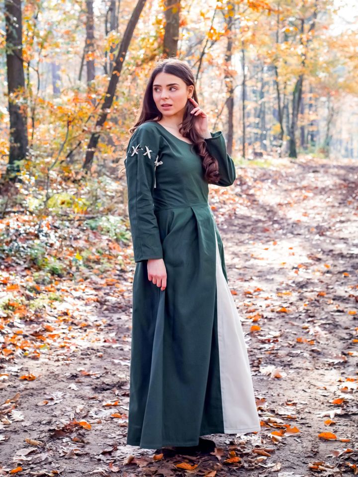 Medieval dress Larina green-nature XXL 2