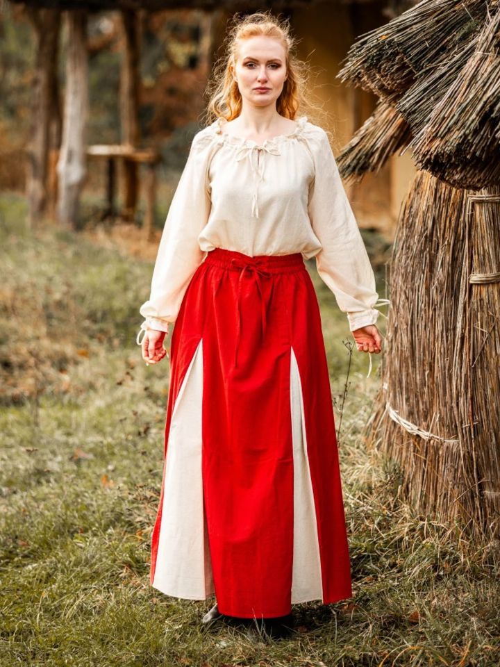 Medieval skirt Isabella red-nature 2