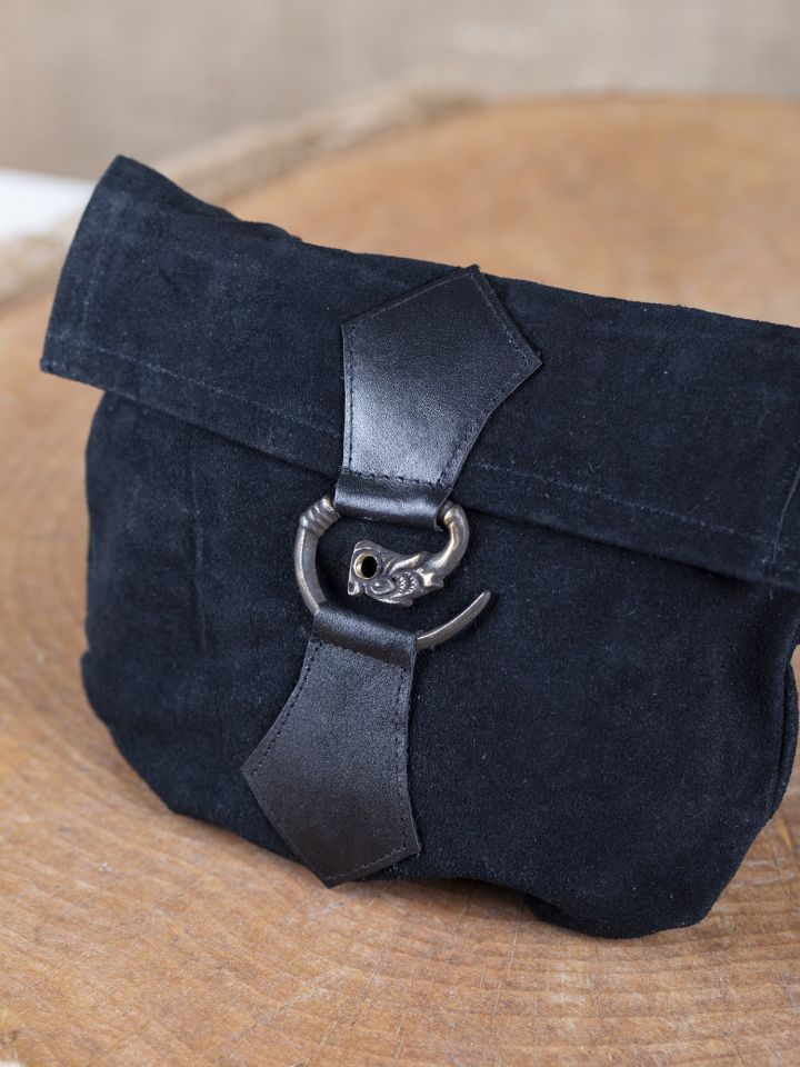 Belt pouch with dragon head black 2