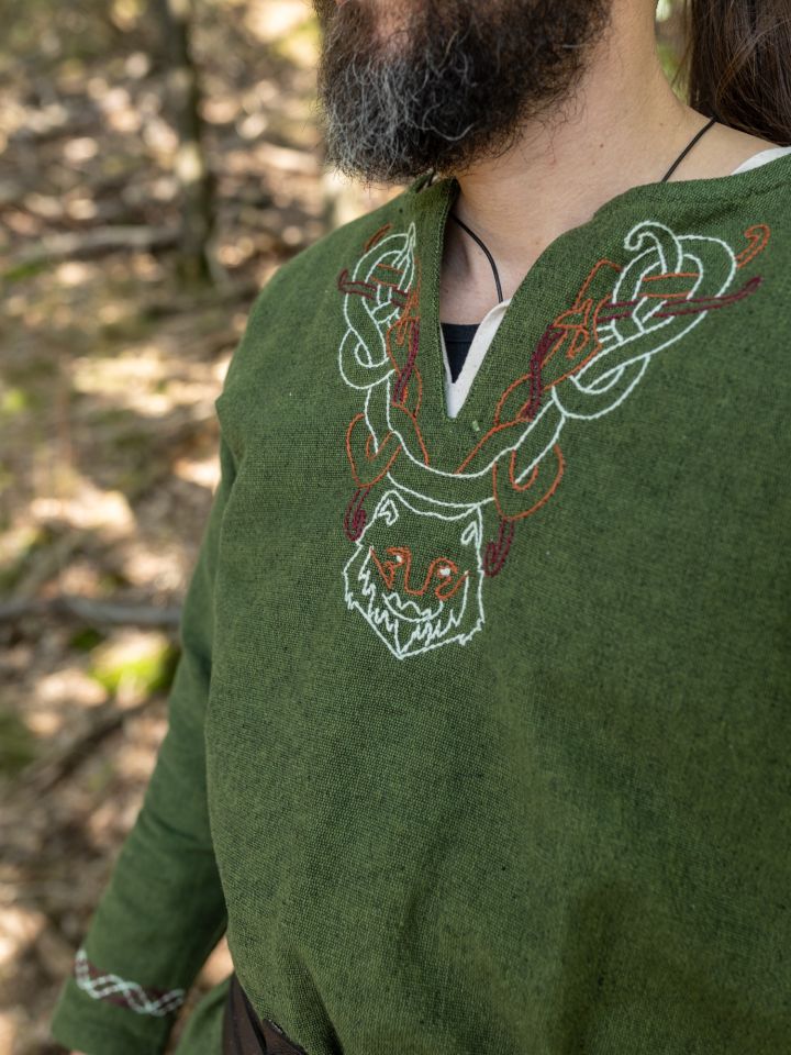 Viking tunic Fenrir green 2