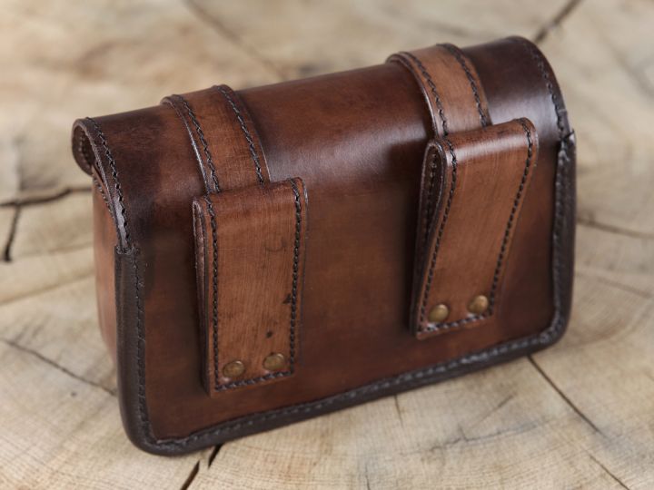 Belt bag with double closure brown 2