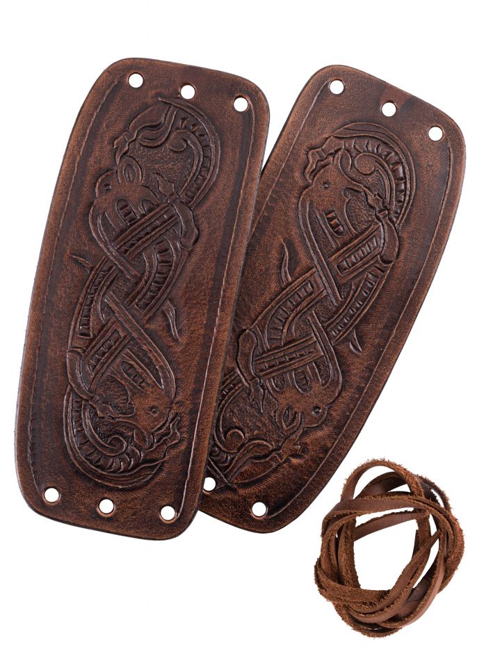 Bracers with dragon motif brown 2