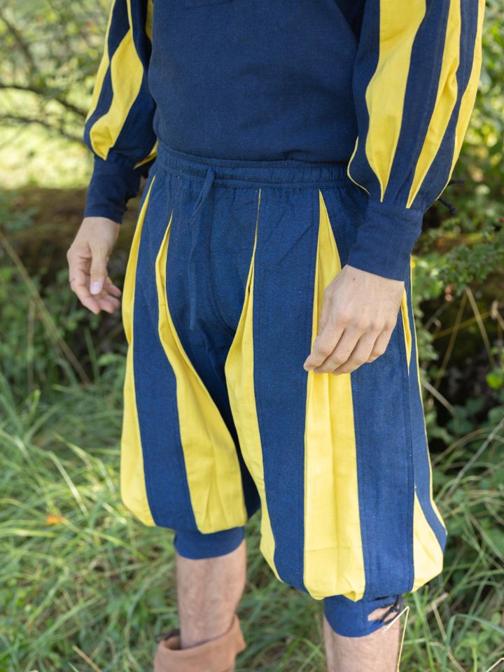 Landsknecht trousers Morold blue-yellow 2