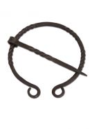 Hand-forged ring brooch 2