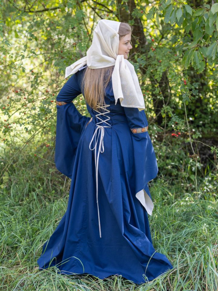 Medieval dress Rahel in blue XL 2