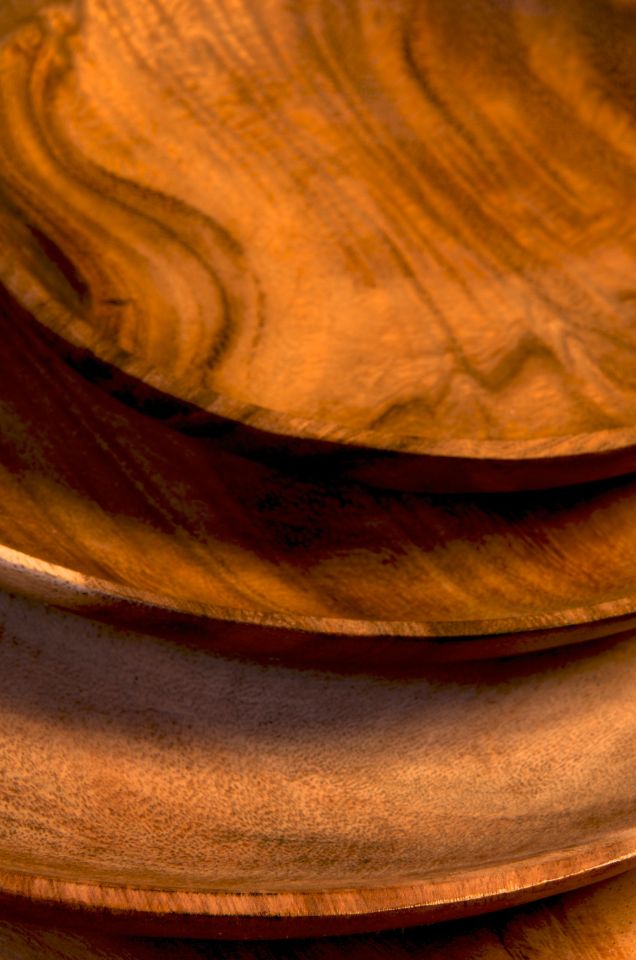 Wooden plate set 4 pieces 2