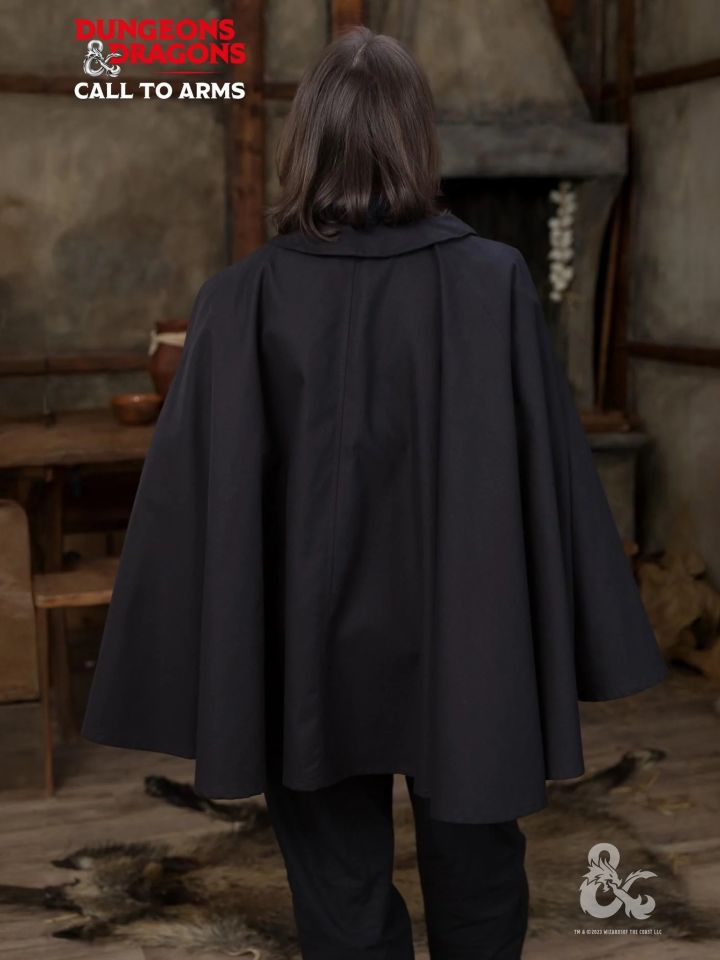 D&D Bard Cloak Black 2