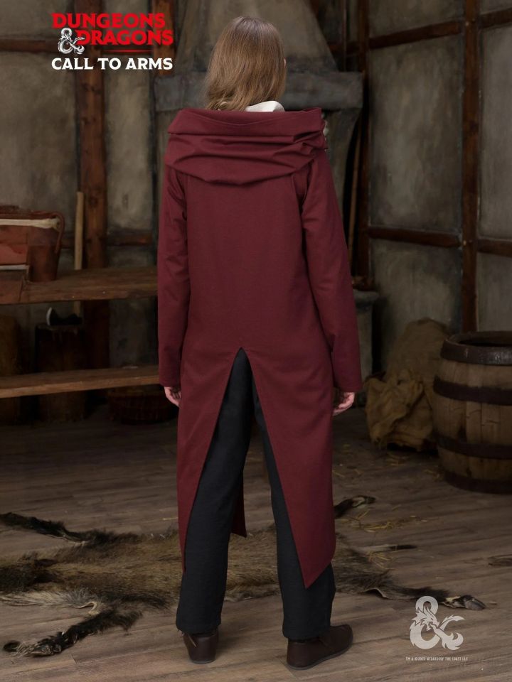 D&D Paladin Hooded Tunic Bordeaux 2