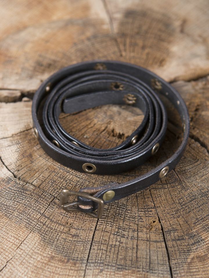 Black leather wrap bracelet 2