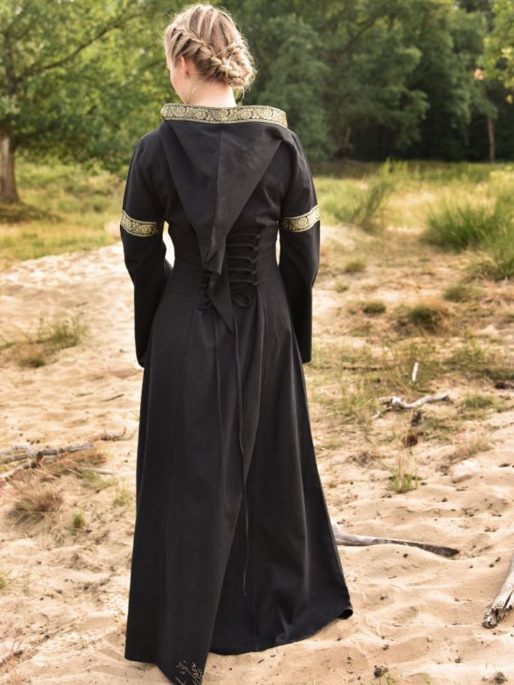 Medieval dress Eleanor black S 2