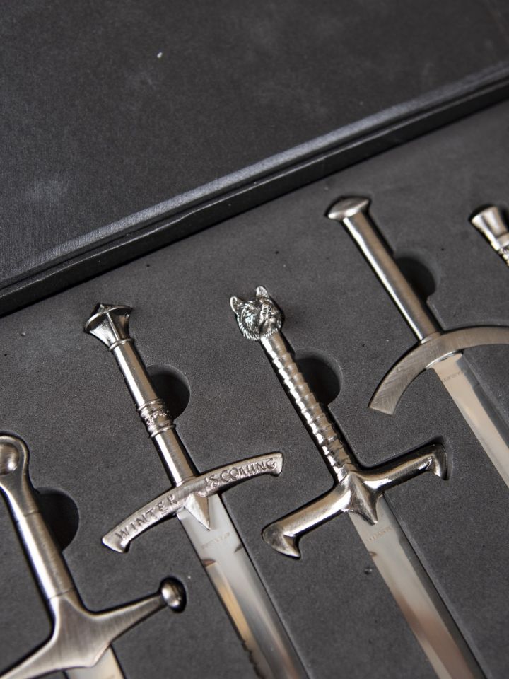 Letter opener set GoT miniature swords 2