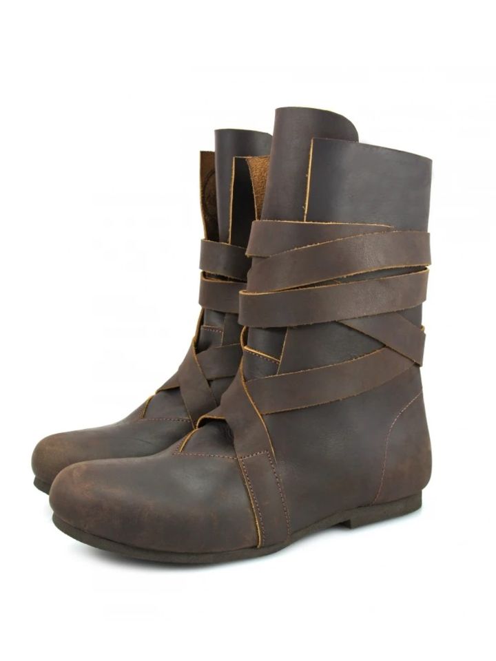 Viking boots with brown rubber sole 2