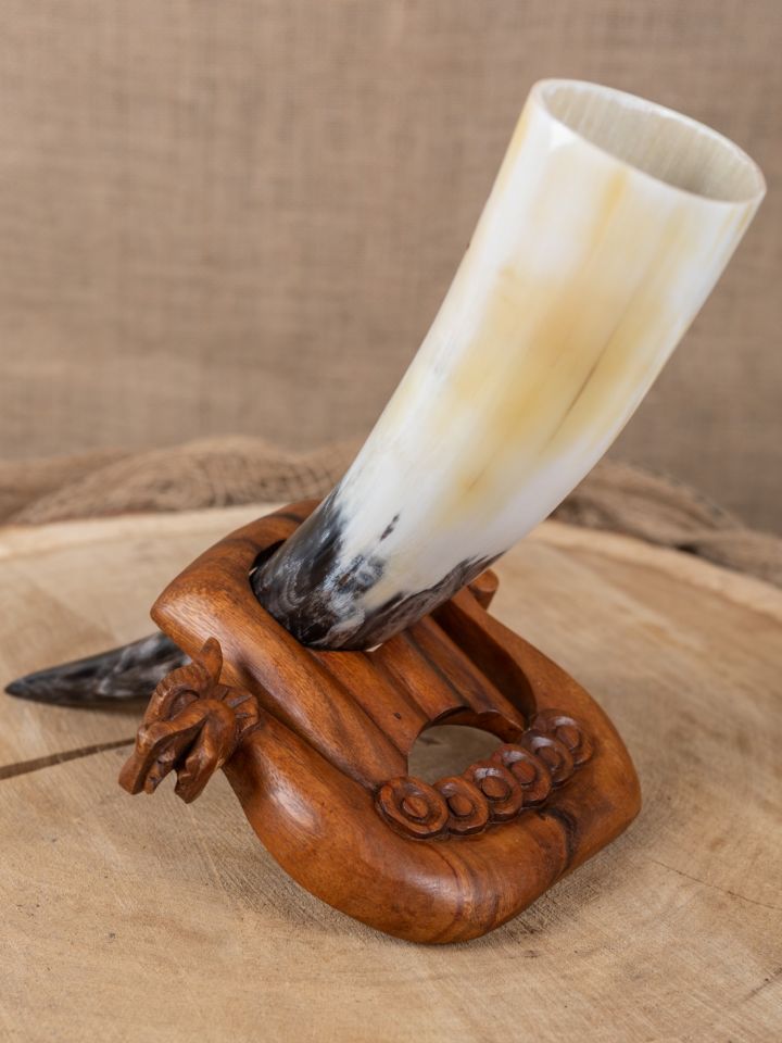 Drinking horn stand "Viking ship" 2