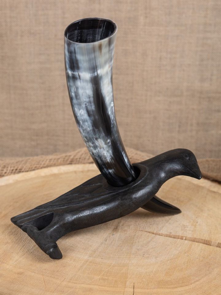 Drinking horn stand "Odin's raven" 2