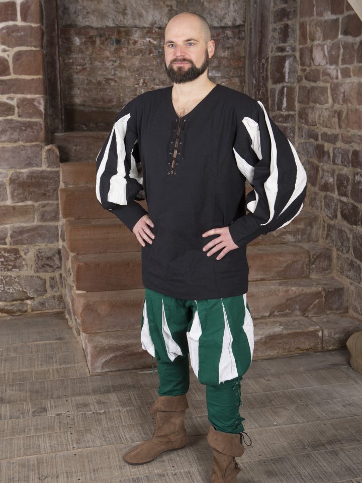 Shirt Landsknecht black and white M 2