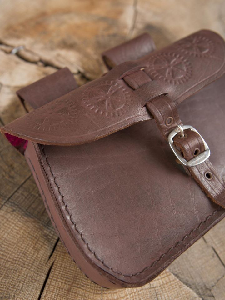 Brown leather belt bag 2