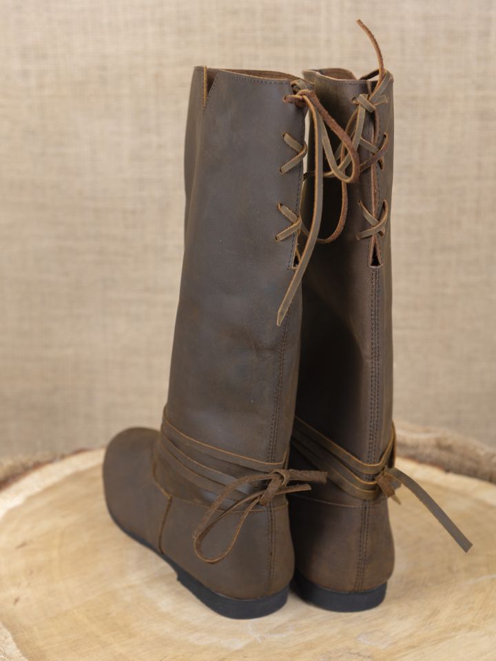 Viking boots Ole in brown nubuck leather 2