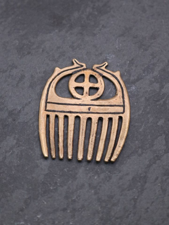 Comb pendant bronze 2