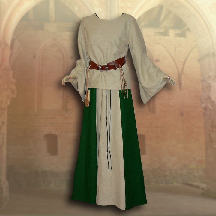 2-piece robe Isabella forest green 2