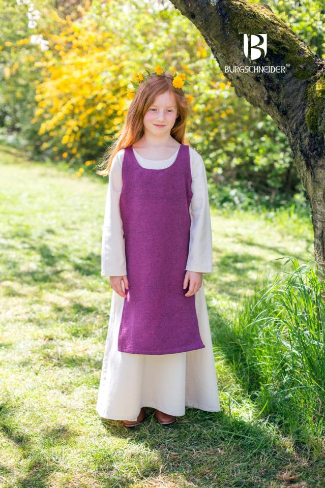 Children's overdress Ylva lilac 128 2