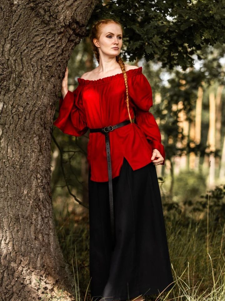 Medieval viscose blouse red S/M 2