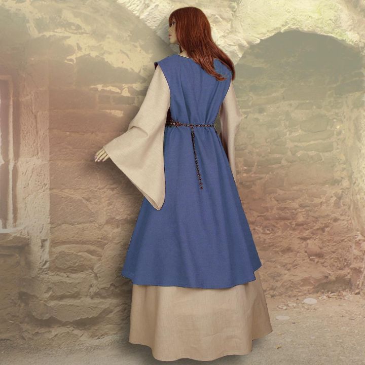 Two-piece robe Kriemhild medium blue 2