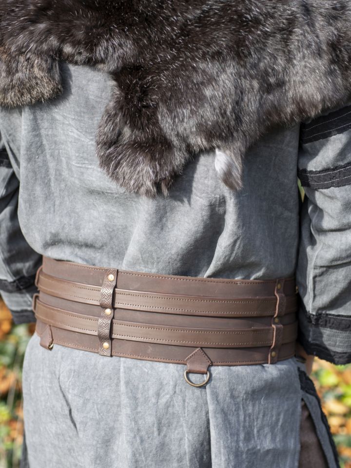 Robust Viking belt Loki dark brown 2