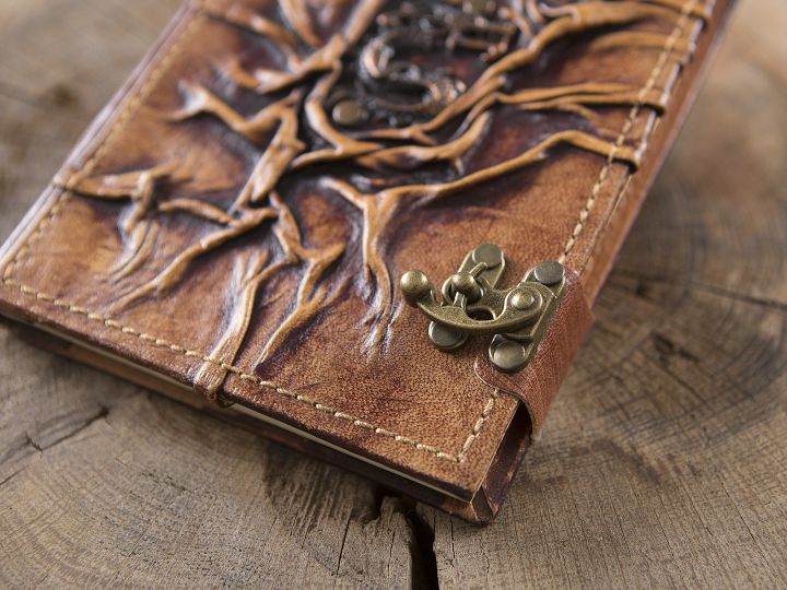 Leather book dragon medium 2