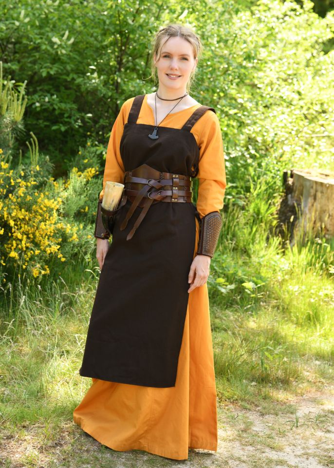 Lightweight medieval dress Milla mustard yellow XXL 2