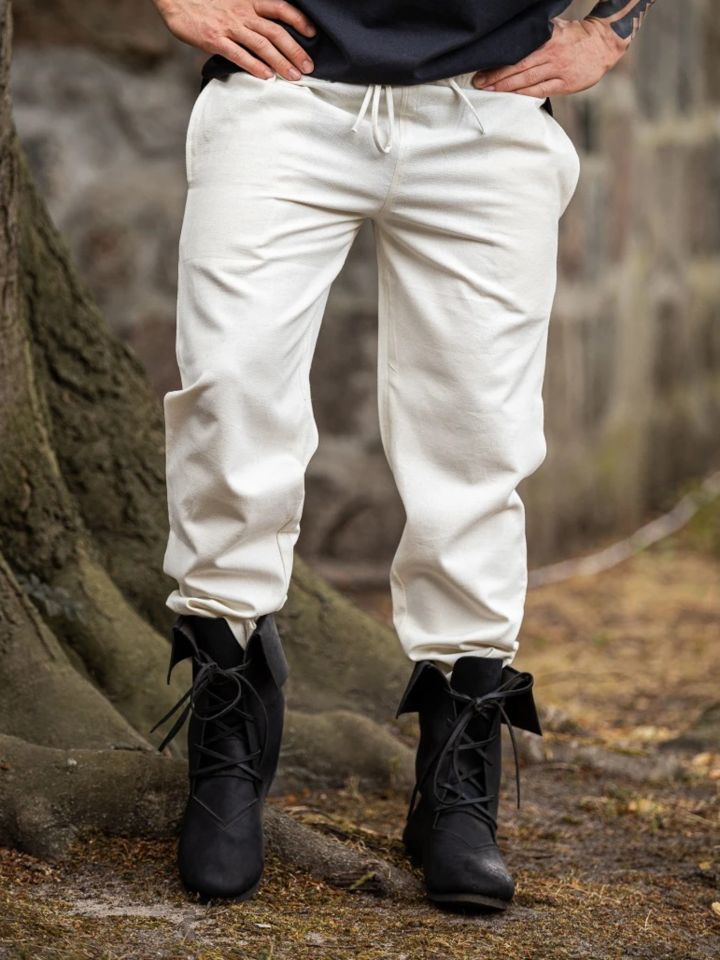 Medieval trousers natural color M 2