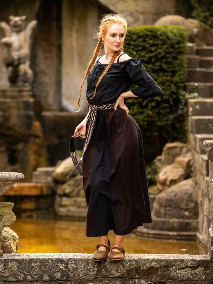 Skirt for the Middle Ages black-dark brown 2