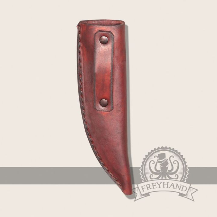 Leather sheath for LARP knives brown 2