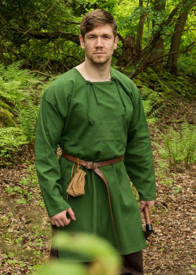 Viking tunic Viborg reconstruction green 2