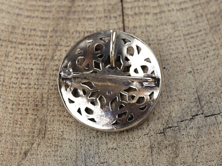 Disc brooch - silver or bronze 2