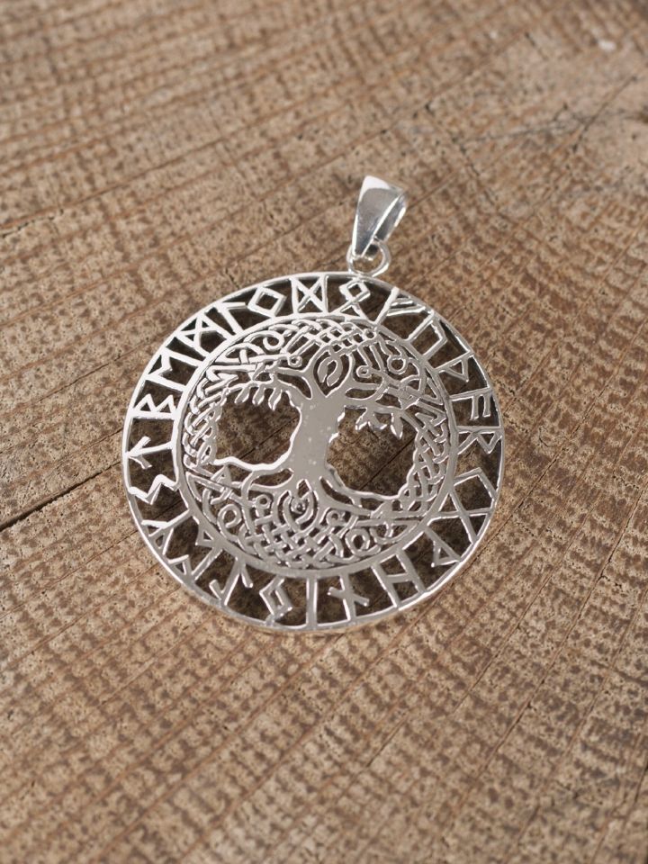 Tree of life pendant with runes 2