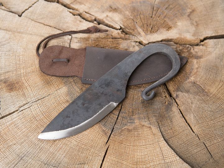 Viking knife with leather sheath 2