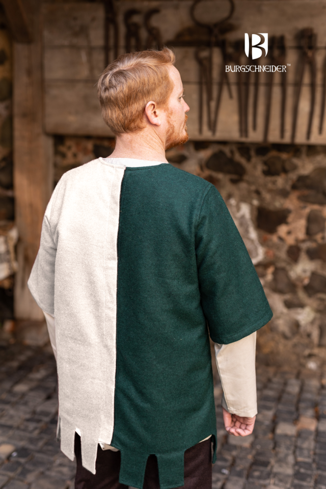 Left side Surcoat Aleran - natural wool XXXL 3