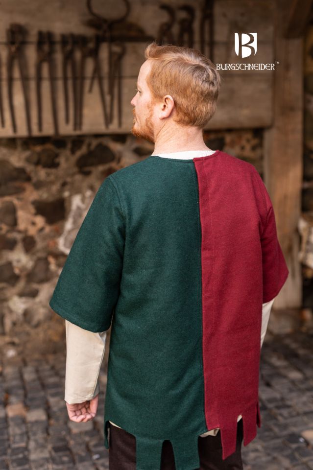 Left side Surcoat Aleran - Wool green XXL 3