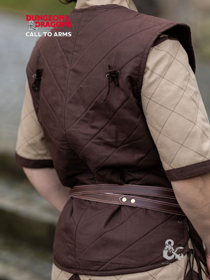 D&D fighter vest brown M 3