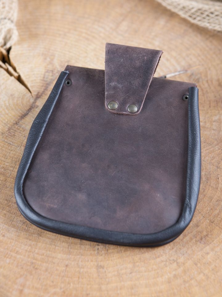 Belt bag with hook fastener brown 3