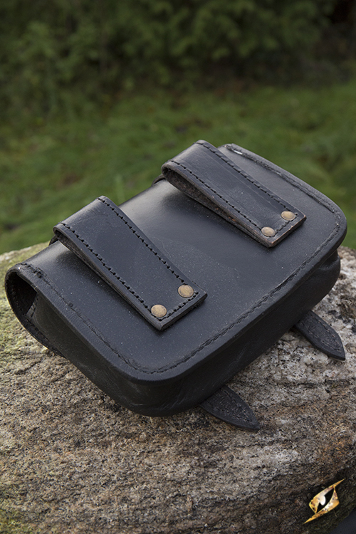 Belt bag with double closure black 3