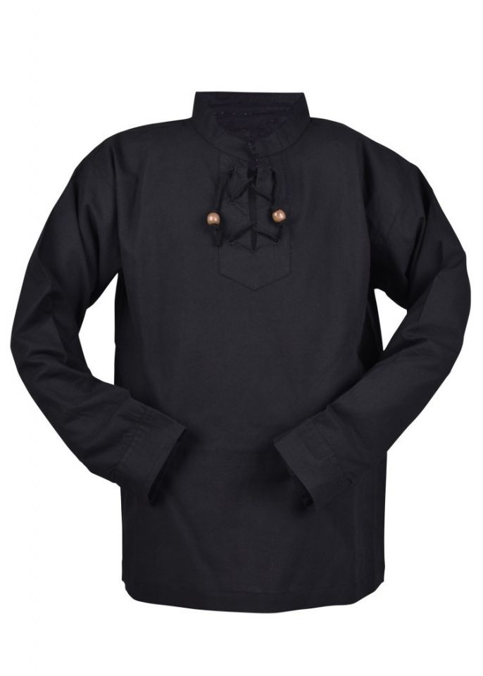 Children's medieval shirt black 128 3