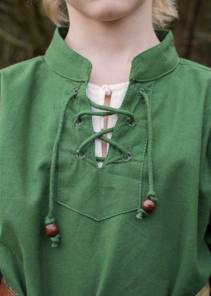 Children's medieval shirt green 128 3