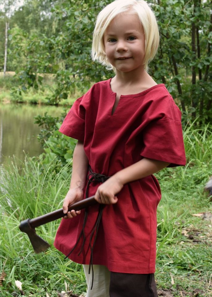 Children's tunic short sleeve red 3