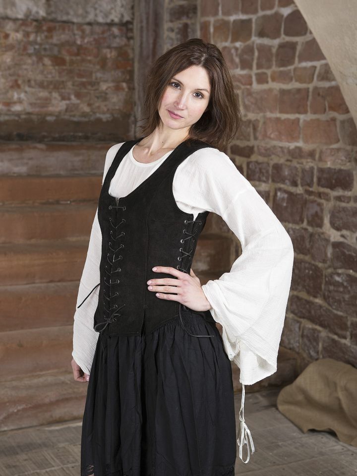 Caty leather bodice black 3