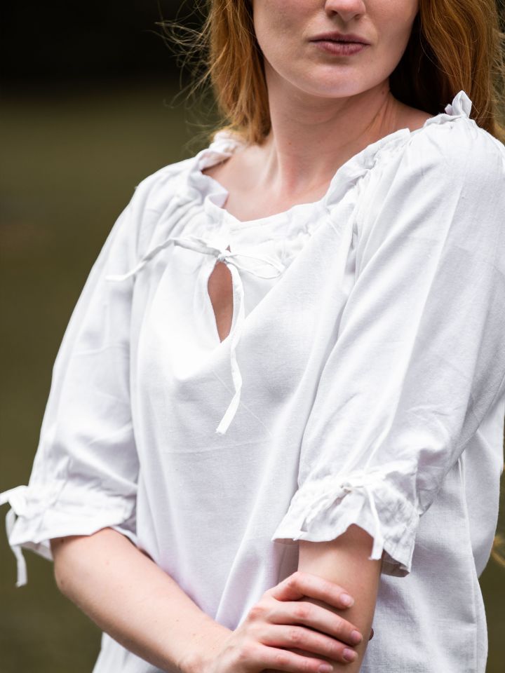 White cotton summer blouse 3