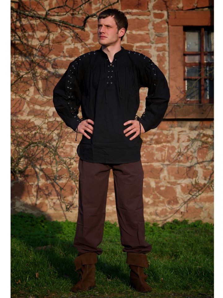 Pirate shirt - with full-length lacing 3