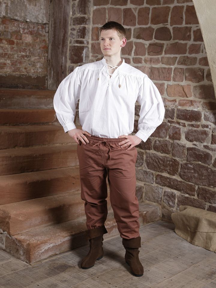 Medieval trousers tobacco colored 3